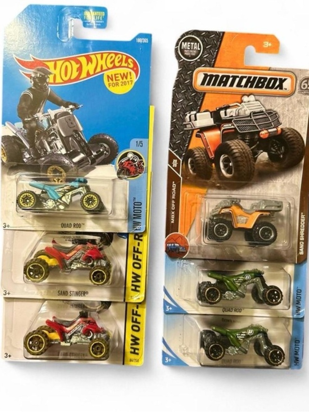 Hot Wheels Matchbox ATV Hot off road vehicles Diecast Lot x6